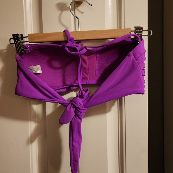 Bandeau Swim Top La Vie En Rose Aqua - Picture 3 of 4
